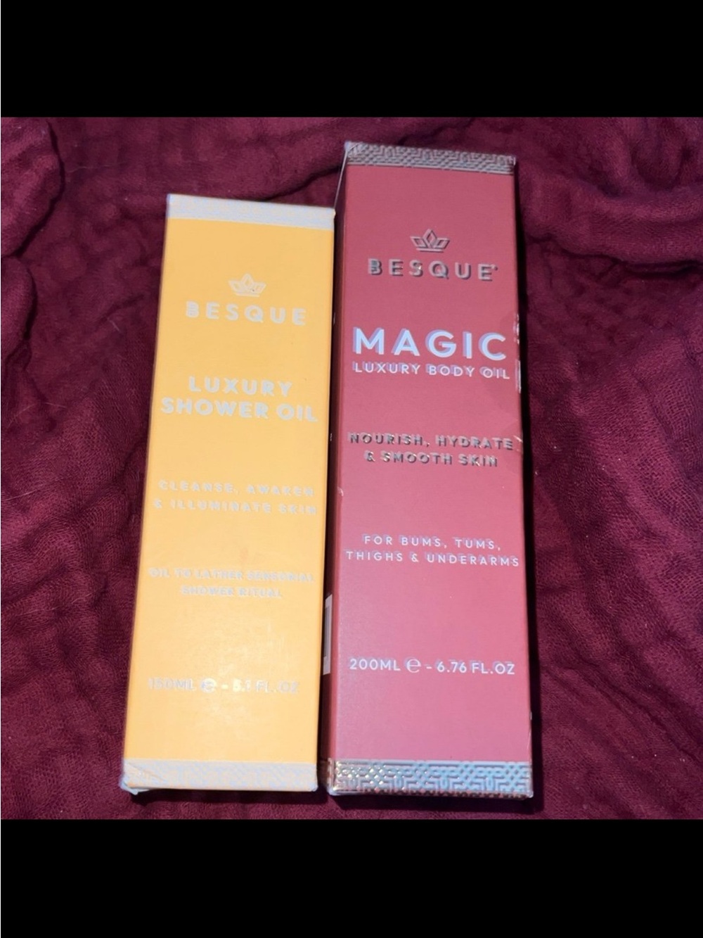 BUNDLE OF NIB *AUTHENTIC* BESQUE MAGIC LUXURY BODY OILS//SHOWER OIL & BODY OIL - Picture 2 of 7